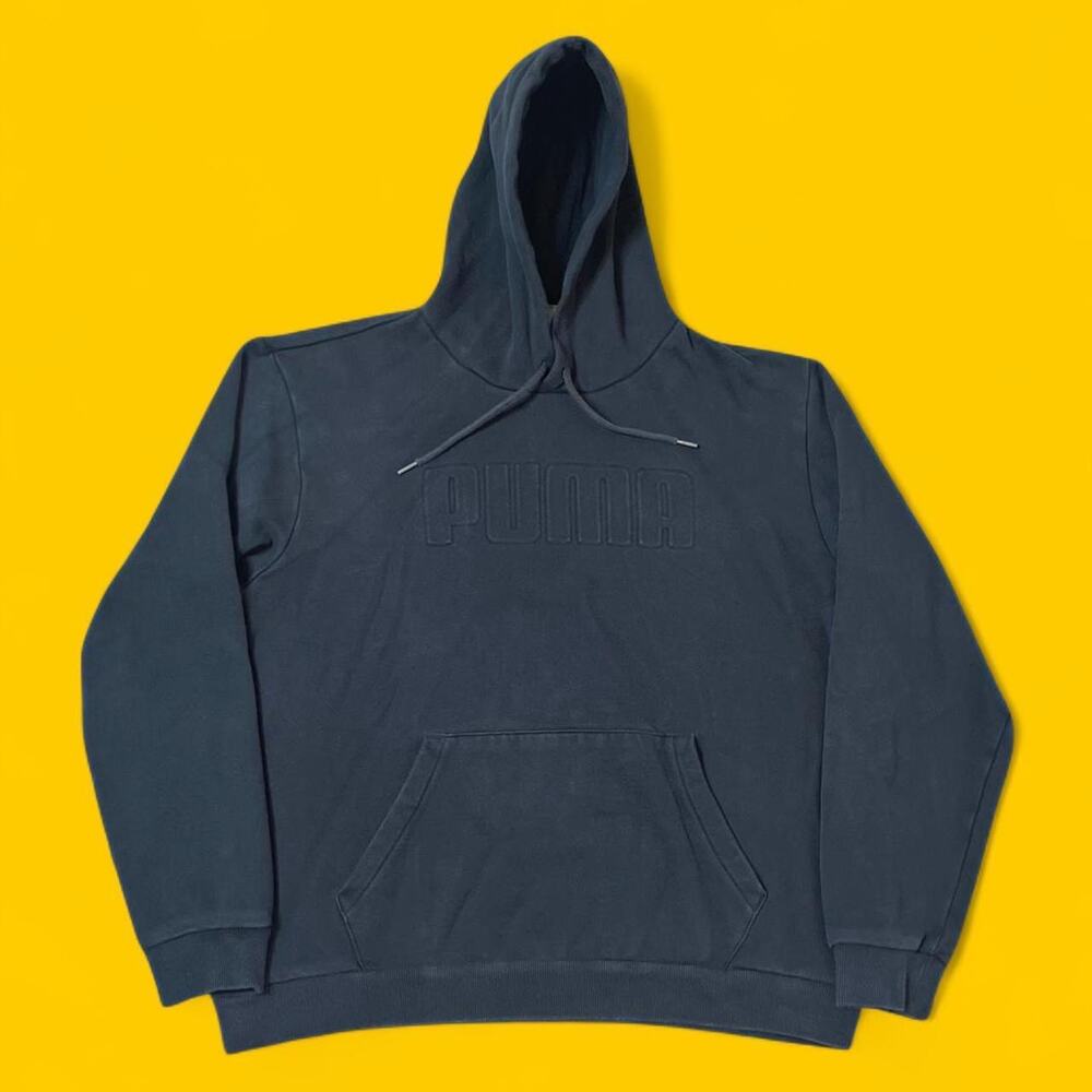 Puma Black Embroidered Logo Hoodie Sweatshirt Men’s XL